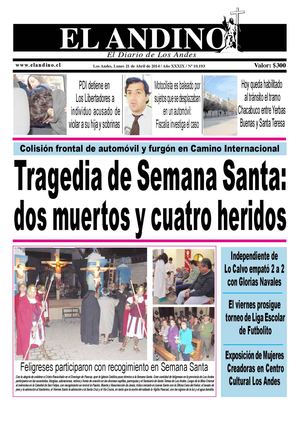 Diario El Andino - Lunes 21 de Abril de 2014