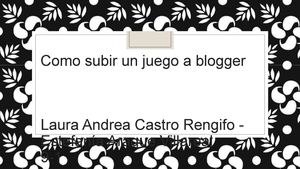 Como subir un juego a Blogger