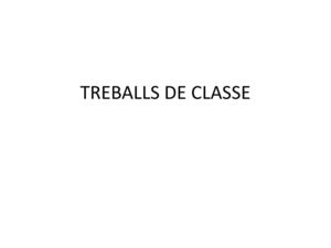 Treballs de classe