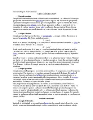 FUENTES DE ENERGÍA