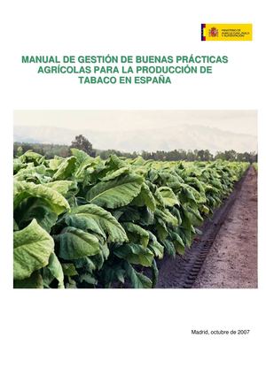 Manual de buenas practicas para el cultivo del tabaco 