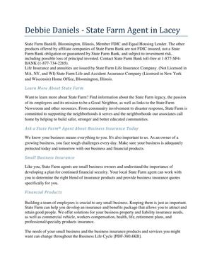 Debbie Daniels - State Farm Agent in Lacey