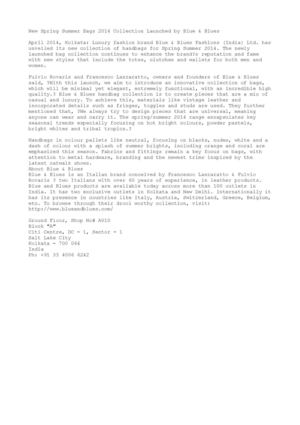 New Spring Summer Bags 2014 Collection