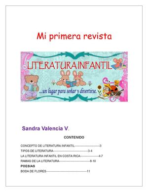 Revista De Literatura Infantil