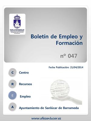BOLETÍN DE EMPLEO Nº 47