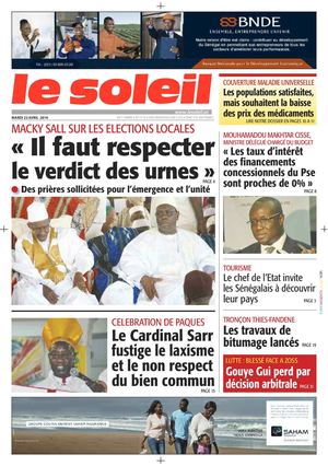 Edition du 22 Avril 2014