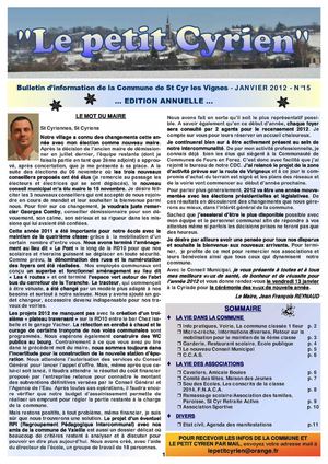 Le petit cyrien n°15