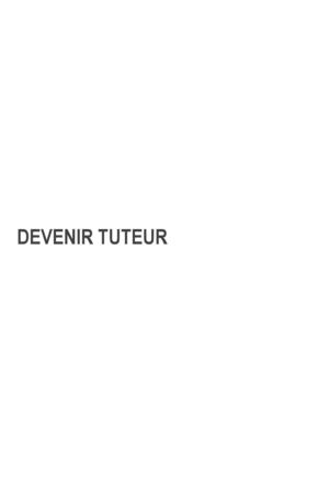 Devenir Tuteur