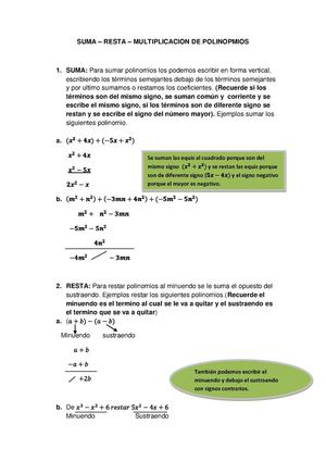 TALLER POLINOMIOS