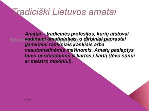 Tradiciški Lietuvos Amatai