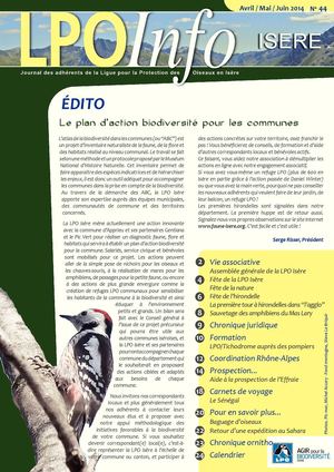 LPO Info n°44 - Avril-Mai-Juin 2014 - Corrigé