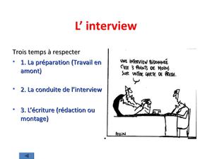 réaliser une interview