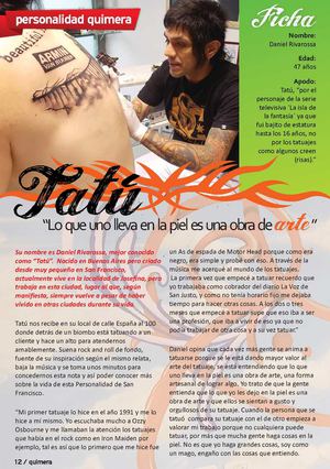 Personalidad Quimera - Daniel Rivarossa "Tatu"