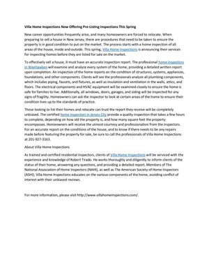 Villa Home Inspections