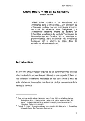 amor inicio y fin en el cerebro