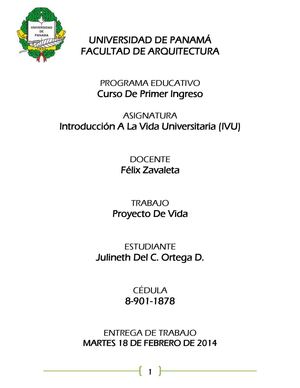 Mi Gran Proyecto De Vida