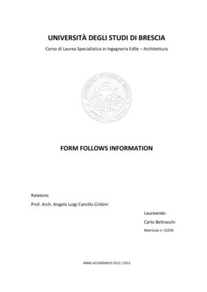 Form Follows Information