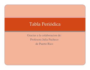 Tabla periódica - propiedades