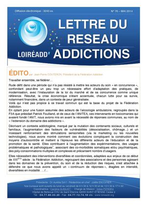 LETTRE N°76 FEDERATION ADDICTION UNION REGIONALE