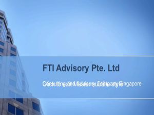 Consulting and Advisory Company Singapore