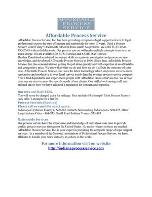 Calaméo - Affordable Process Service