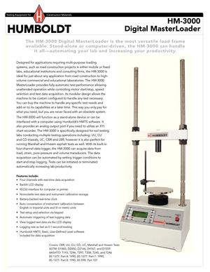FICHA TECNICA MAQUINA HUMBOLDT