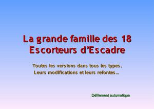 La Famille des Escorteurs d'Escadres