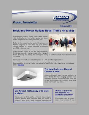 Prodco International Inc. Newsletter - People Countesr - www.prodcotech.com