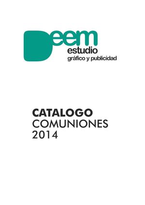 DEEM ESTUDIO GRAFICO - CATALOGO COMUNION 2014