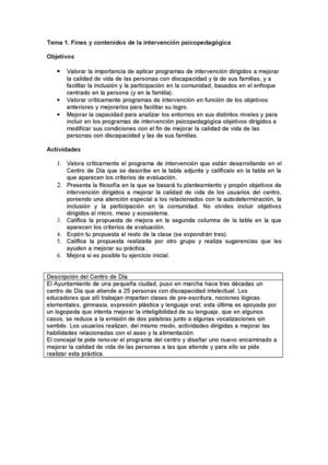 Objetivos de la intervención psicopedagógica