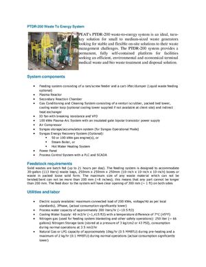 PTDR-200 Waste to Energy System, Medical Waste Treatment, Bio Waste Treatment