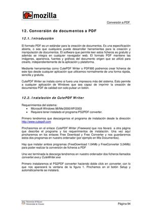 Conversion a documentos PDF