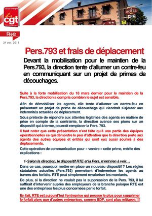 2014-04-24 - PERS 793 et frais de déplacement