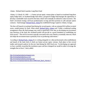 Michael Bach Atlanta
