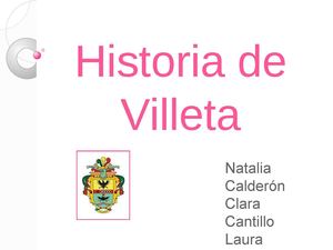 Historia de villeta
