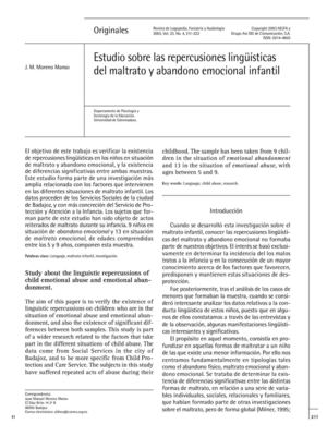 Abandono y maltrato infantil