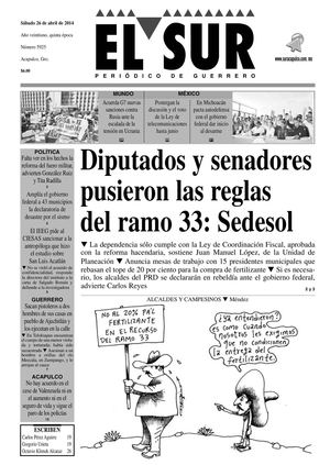 El Sur 26 de abril de 2014