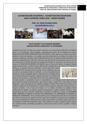 152. ALFABETIZACIÓN ACADÉMICA Y DISCIPLINAR