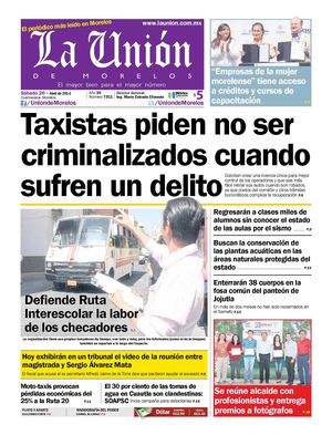 La Unión de Morelos 26 Abril 2014