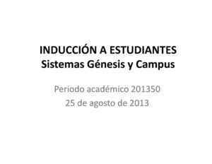 Manual Sistema Génesis y campus Uniminuto 