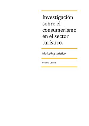 Investigación sobre consumerismo. Tarea 8.1 MTU