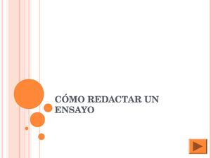 ensayo para aprender redactar un documento