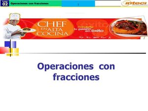 OPERACIONES CON FRACCIONES