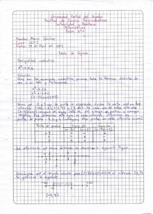 Deber 4 Tabla de Signos