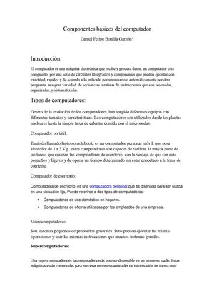 Ensayo introducción al hardware