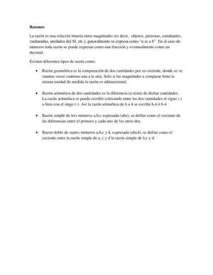 RAZON Y PROPORCION 
