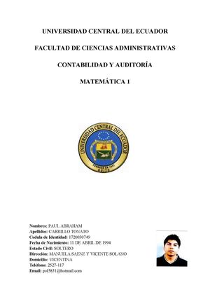 Unidad 01 Desigualdades e Inecuaciones