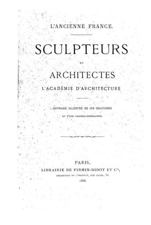 - Sculpteurs et architecte 1888 - Collectif