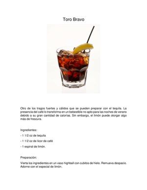 Coctel Toro Bravo