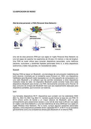 clasificación de redes. 